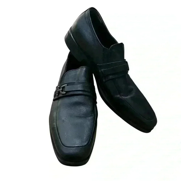 Bruno Magli Pitto Mens Black Leather Loafers & Slip Ons Casual Shoes 9.5 EUC main image 7